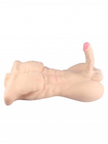Реалистичный слепок мужского тела с фаллосом и попкой для мастурбации