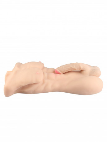 Реалистичный слепок мужского тела с фаллосом и попкой для мастурбации