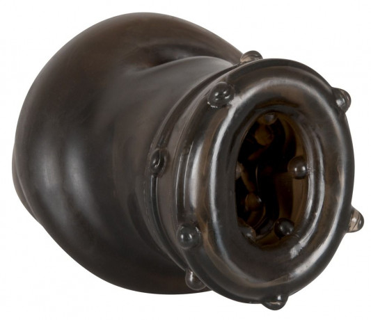 Рельефная насадка на пенис с подхватом мошонки Penis Sleeve by Rebel