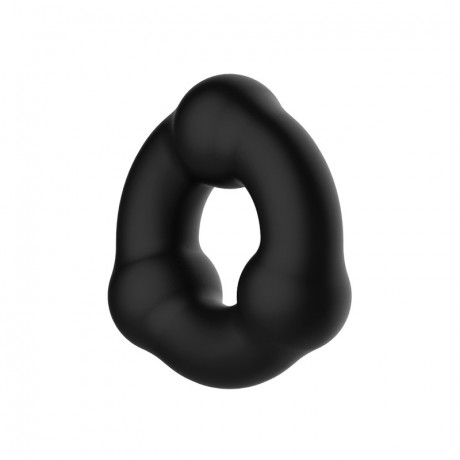 Эрекционное кольцо из силикона с тремя шариками CrazyBull Super Soft Sliliconl