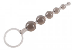 Гибкая анальная елочка с ограничительным кольцом Anal Beads