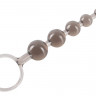 Гибкая анальная елочка с ограничительным кольцом Anal Beads