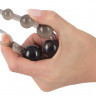Гибкая анальная елочка с ограничительным кольцом Anal Beads
