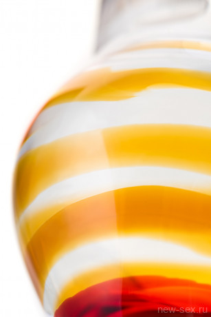 Гладкая анальная пробка с оригинальным рисунком Sexus Glass