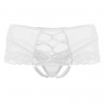 Белые трусики с ярким сочетанием изысканного кружева и шнуровки Cheryl
