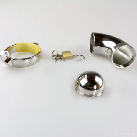 Металлический пояс верности для мужчин закрытого типа