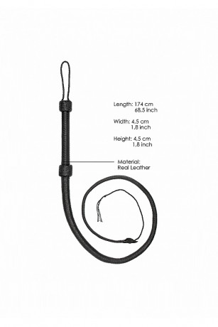 Витой кнут Twisted Whip Real Leather Bullwhip