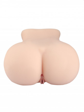 Мастурбатор с реалистичным анусом и узкой девственной вагиной полуторс