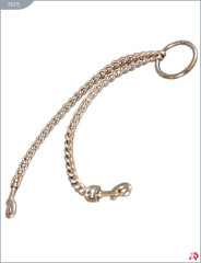 Цепь с центральным кольцом и карабинами по обе стороны