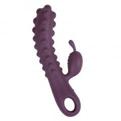 Вибромассажер с рельефными бугорками