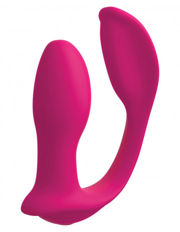 Водонепроницаемый вибростимулятор для двоих из нежного силикон 3Some Double Ecstasy