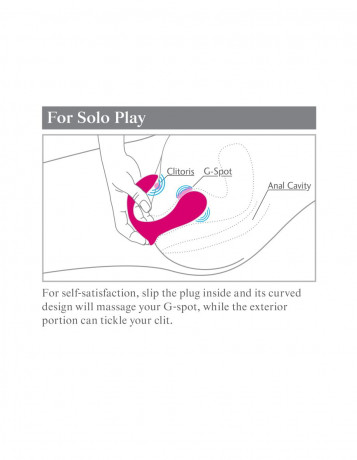 Водонепроницаемый вибростимулятор для двоих из нежного силикон 3Some Double Ecstasy