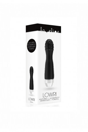 Вибромассажер с выпуклой головкой текстурированной точками Lowri