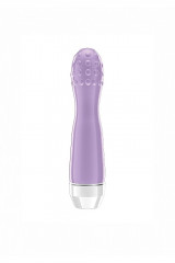 Вибромассажер с выпуклой головкой текстурированной точками Lowri