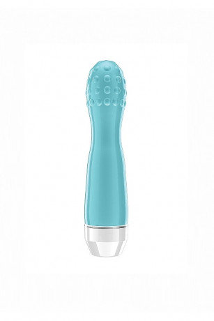 Вибромассажер с выпуклой головкой текстурированной точками Lowri