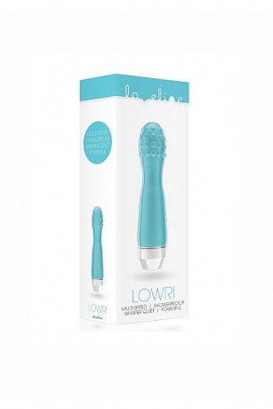 Вибромассажер с выпуклой головкой текстурированной точками Lowri