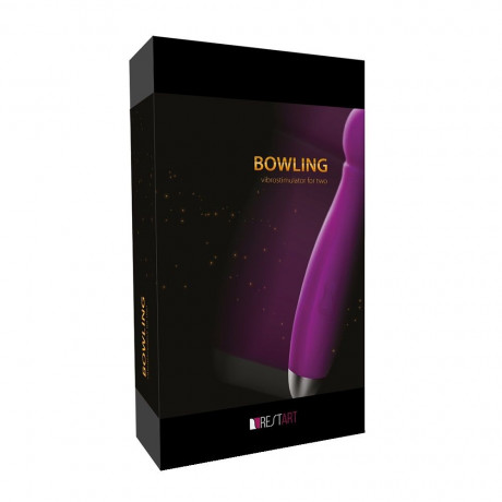 Многофункциональный вибростимулятор с тремя съемными насадками Bowling