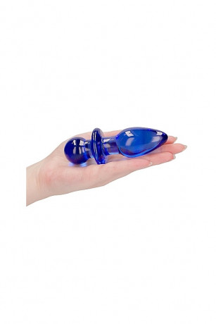 Анальный стимулятор с удобной ручкой из боросиликатного стекла Chrystalino Rocker