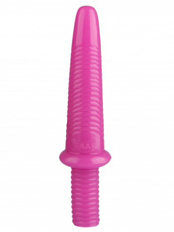 Ребристый жезл для анальной стимуляции с ручкой