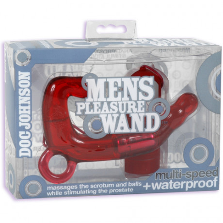Мужской стимулятор PLEASURE WAND красный