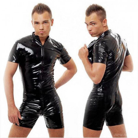 Мужской боди комбинезон на молнии