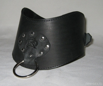 Ошейник фигурный черный P283