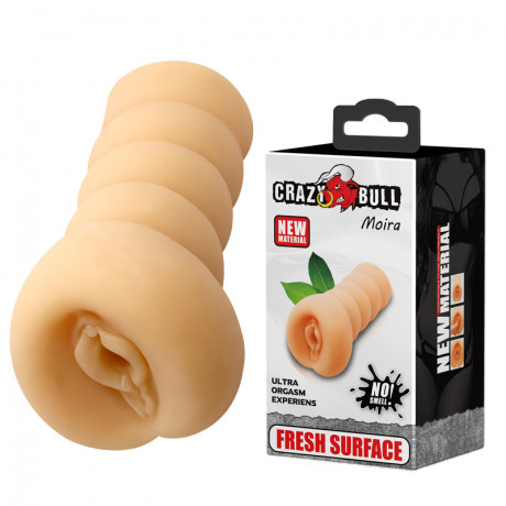 Мастурбатор в виде вагины с ярким внутренним рельефом Moira