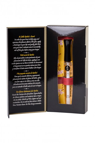 Возбуждающий блеск для губ для оральных ласк с ароматом клубники и шампанского Shunga