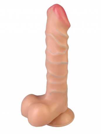 Реалистичный вибратор с присоской и выносным пультом управления 17 DD