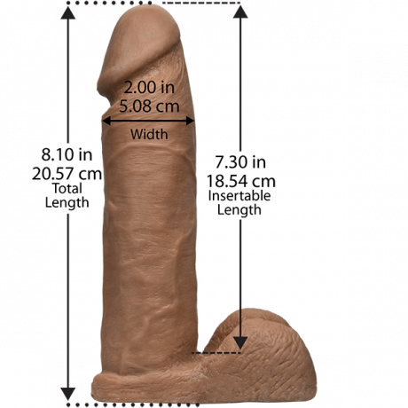 Фаллоимитатор-насадка мулата из UR3 8in