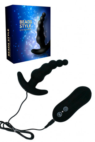 Анальный стимулятор елочка из силикона с закругленным кончиком Beads Style