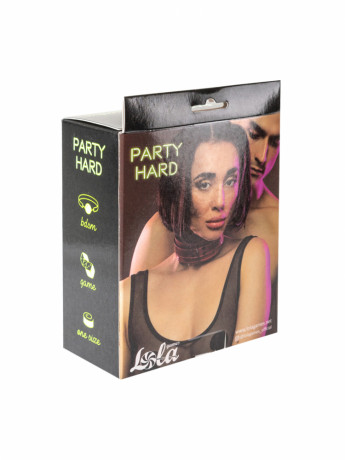 Стильный бордовый БДСМ ошейник с регулируемым ремешком Party Hard Eccentric