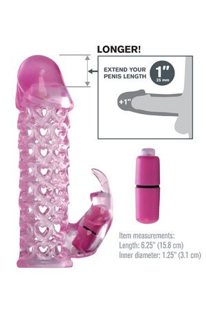 Оригинальная удлиняющая насадка плюс 2,5 см Vibrating Couples Cage