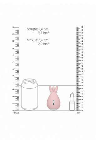 Клиторальный вибромасссажер с тремя закругленными наконечниками Luscious