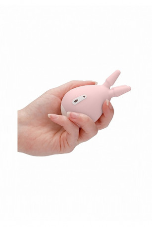 Клиторальный вибромасссажер с тремя закругленными наконечниками Luscious