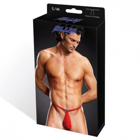 Мужские красные POUCH V-стринги L/XL