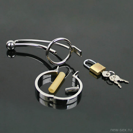 Стальной пояс верности открытого типа с уретральным катетером