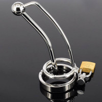 Стальной пояс верности открытого типа с уретральным катетером