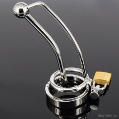 Стальной пояс верности открытого типа с уретральным катетером