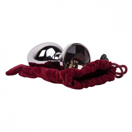 Мини-плаг из стали с кристаллом SILVER RAIN