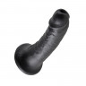 Фаллоимитатор реалистик на присоске King Cock 6 Cock Black