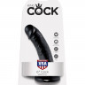 Фаллоимитатор реалистик на присоске King Cock 6 Cock Black