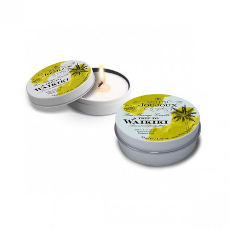 Массажная свеча с ароматом кокоса и ананаса Petits JouJoux a Trip to Waikiki