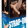 Силиконовый полый страпон на ремнях для мужчин Silicone Strap-on +5 см