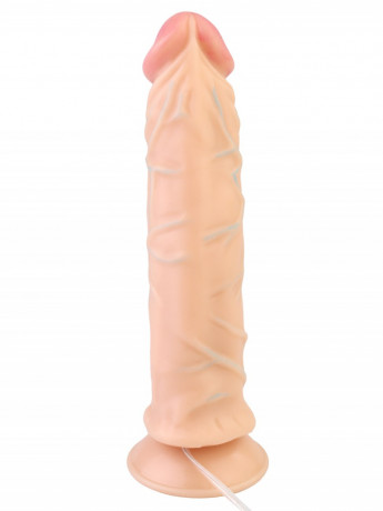 Телесный вибратор с присоской и на пульте управления номер 9 DD