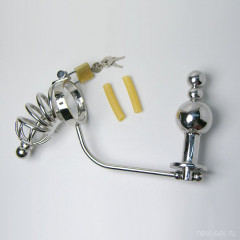 Пояс верности для мужчин с анальными шарами