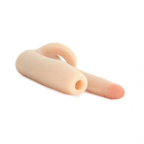 Увеличивающая пенис насадка для двойного проникновения Girth Gainer