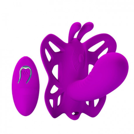 Женская бабочка с вагинальным стимулятором на пульте управления Alston