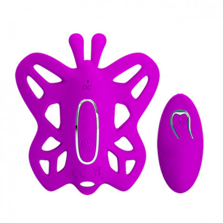 Женская бабочка с вагинальным стимулятором на пульте управления Alston