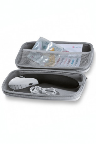 Гладкий вибратор для интимных ласк с электростимуляцией Electric Eric Black Edition